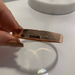 Kate spade rose gold bangle bracelet